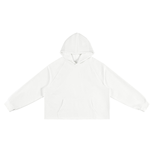 Unisex Vintage Wash Raw Edge Boxy Hoodie
