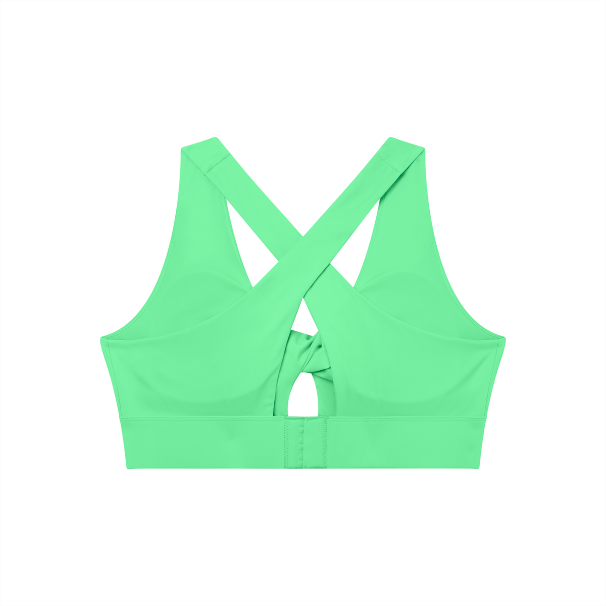 Women's Twist Front V-Neck Sports Bra – Seamless Medium Support Activewear Bra