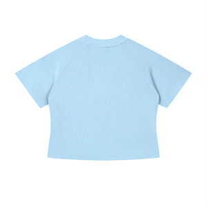 Women's Mineral Wash Crop T-Shirt – Slim Fit Vintage Streetwear Tee