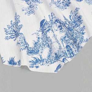 Printed Sleeveless Irregular Hem Camisole Top