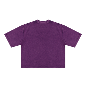 Unisex Heavyweight Mineral Wash Boxy T-Shirt – Premium Oversized Vintage Streetwear Tee