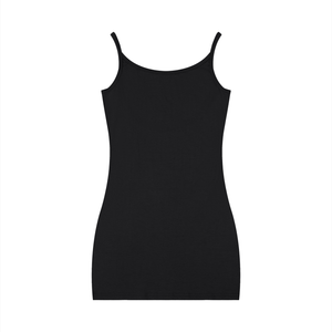 Women's Solid Sleeveless Bodycon Dress – Slim Fit Casual Midi Dress
