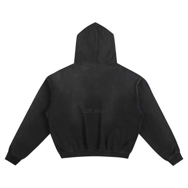 Men's Sunfade Boxy Hoodie – 100% Cotton Heavyweight Streetwear