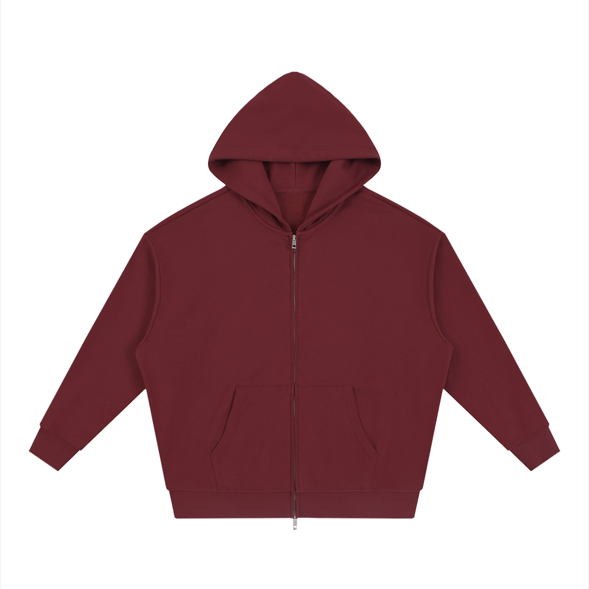 Unisex Loose Fit Full-Zip Hoodie – Premium Casual Streetwear Sweatshirt
