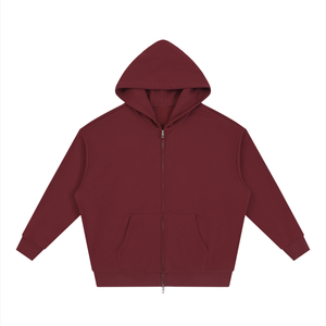Unisex Loose Fit Full-Zip Hoodie – Premium Casual Streetwear Sweatshirt