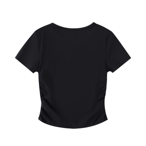 Ruched Bodycon Crop Top