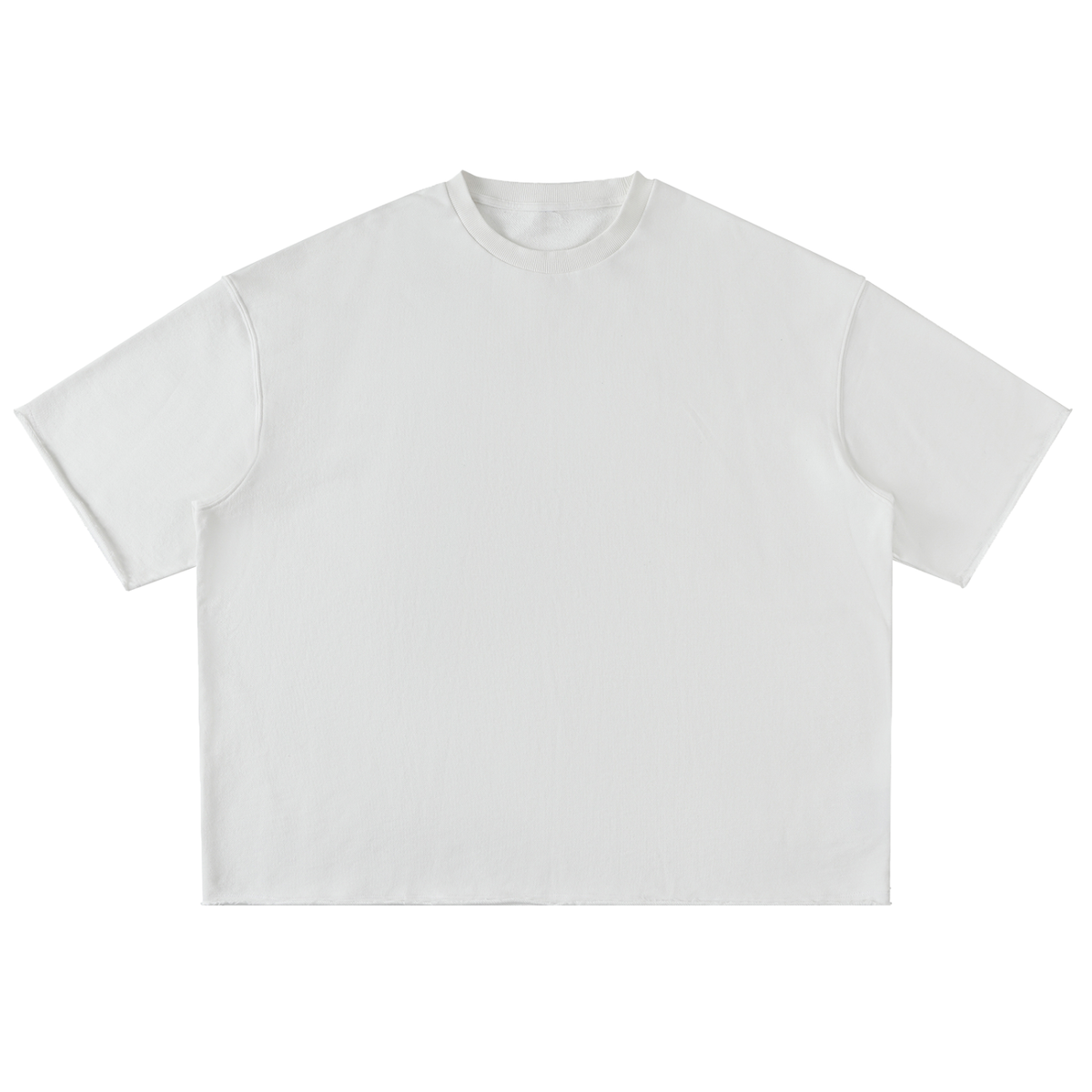 Washed Rolled Hem Half Sleeve T-Shirt