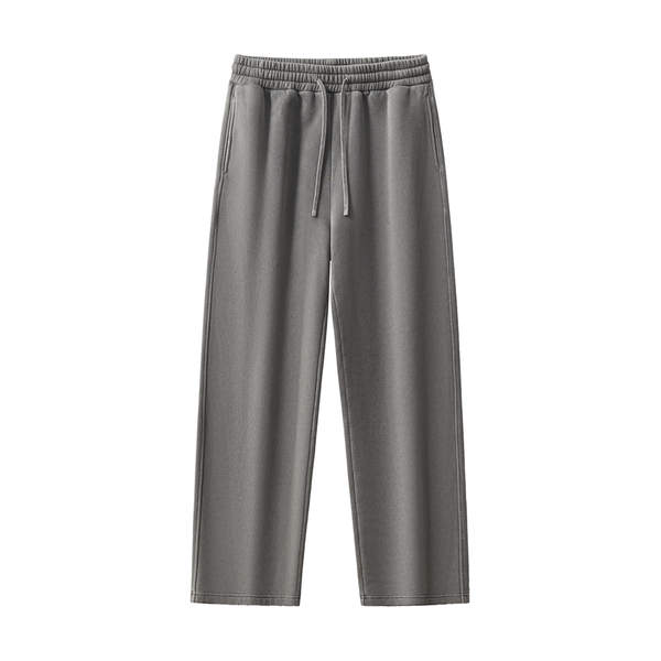 Frayed Enzyme Washed Fleece Sweatpants