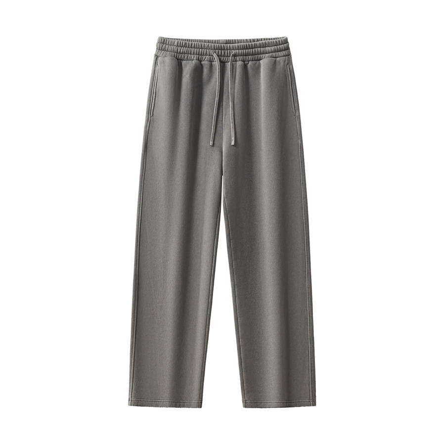Frayed Enzyme Washed Fleece Sweatpants