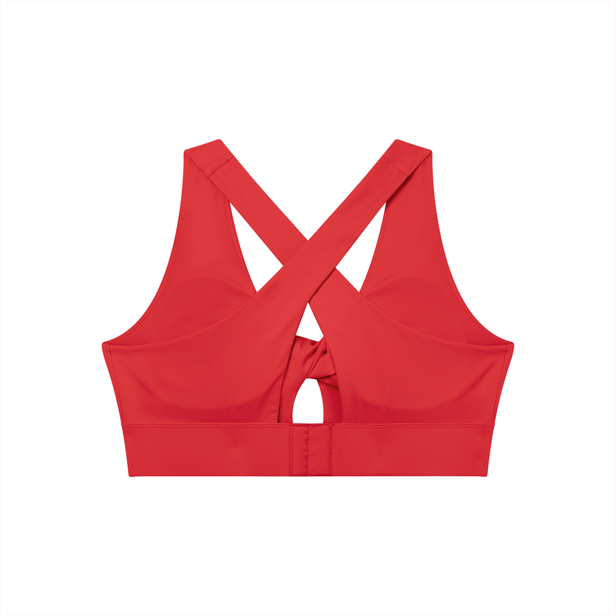 Women's Twist Front V-Neck Sports Bra – Seamless Medium Support Activewear Bra
