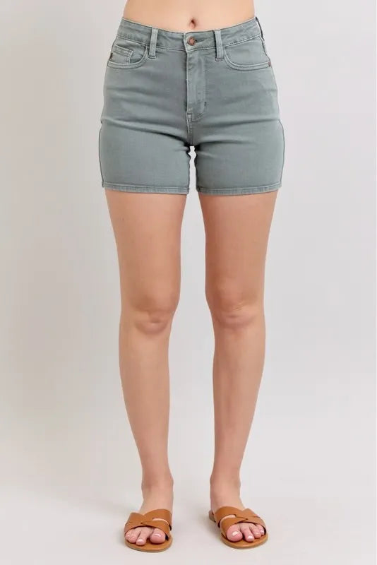 Judy Blue Plus Size High Waist Garment Dyed Embroidered Shorts – MYN2O