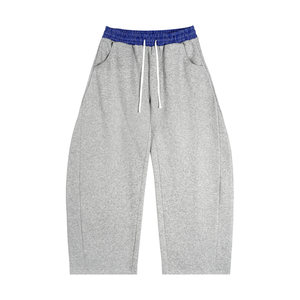 Plaid Waistband Barrel Sweatpants