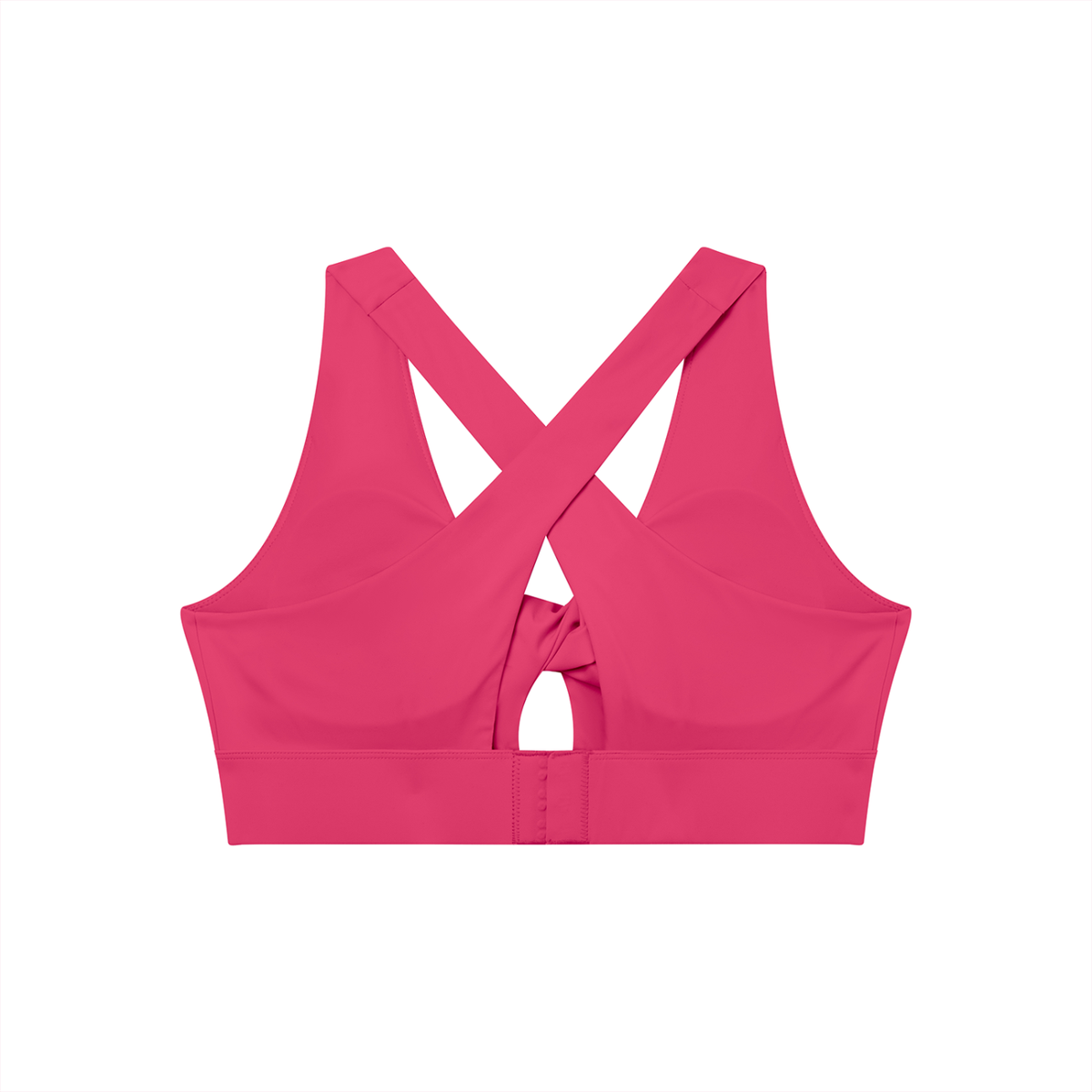 Women's Twist Front V-Neck Sports Bra – Seamless Medium Support Activewear Bra