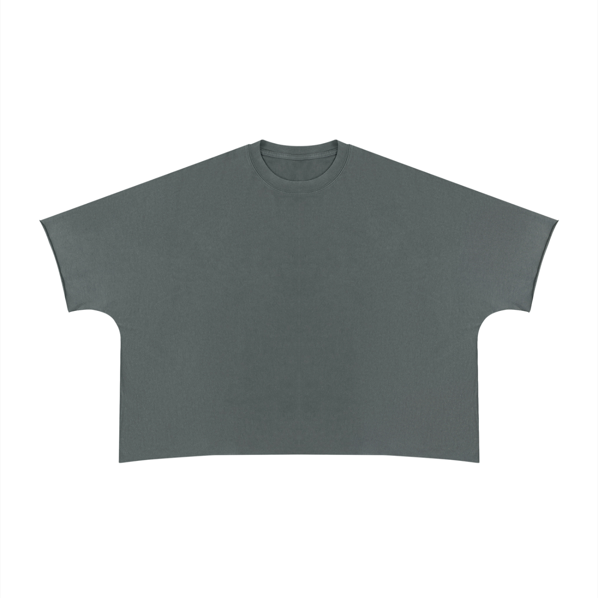 Unisex Heavyweight Boxy Raw Edge T-Shirt – Premium Oversized Streetwear Tee