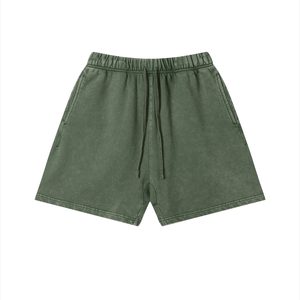 Unisex Vintage Wash Cotton Shorts – Relaxed Fit Streetwear Shorts