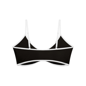 Women's Color Block Ruched V-Neck Sports Bra – Medium Support Activewear Bra