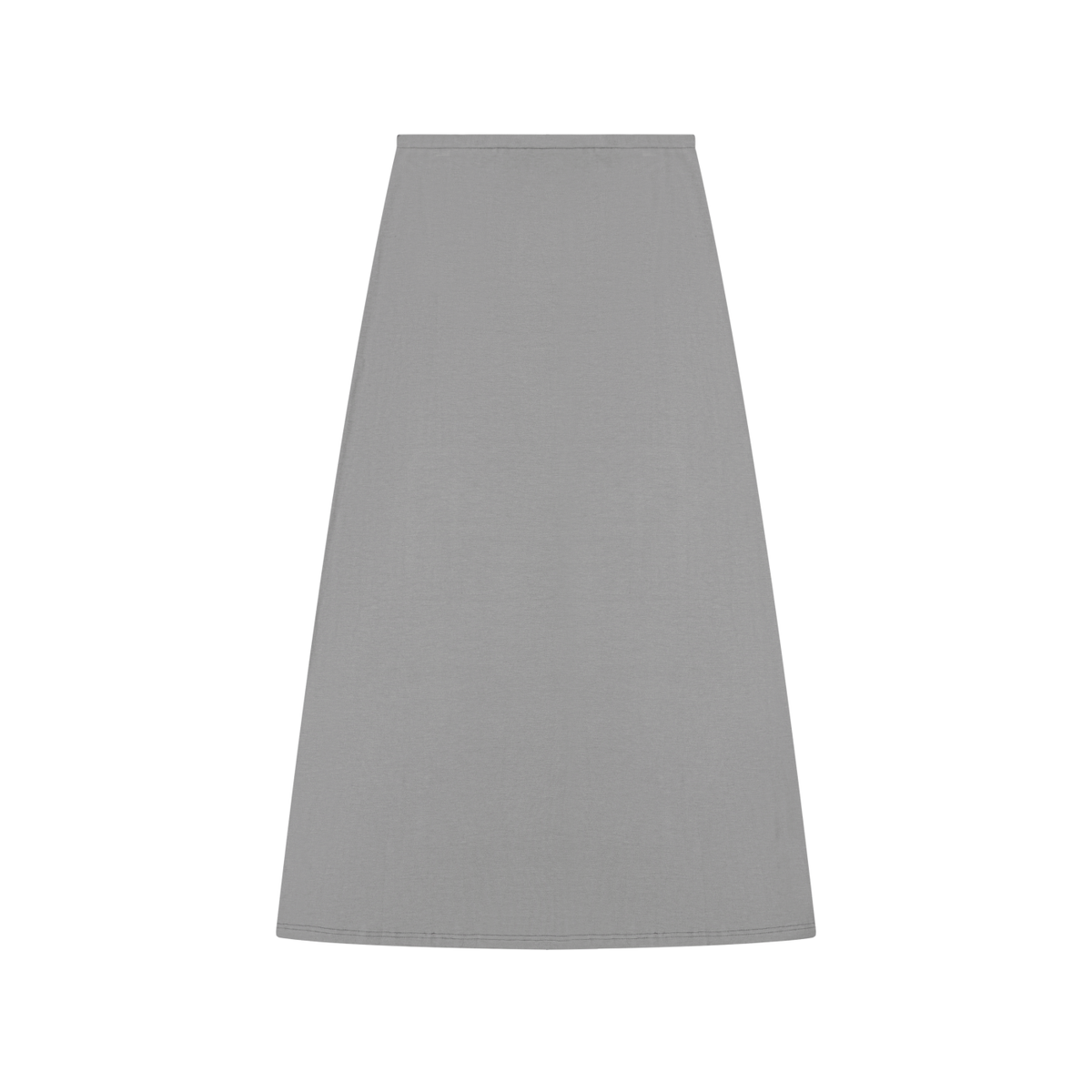 Women's Solid Color Knit Maxi Skirt – High-Waisted Stretch Casual Skirt