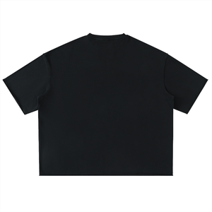 Washed Rolled Hem Half Sleeve T-Shirt