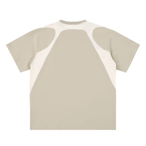Contrast Panel Cotton T-Shirt