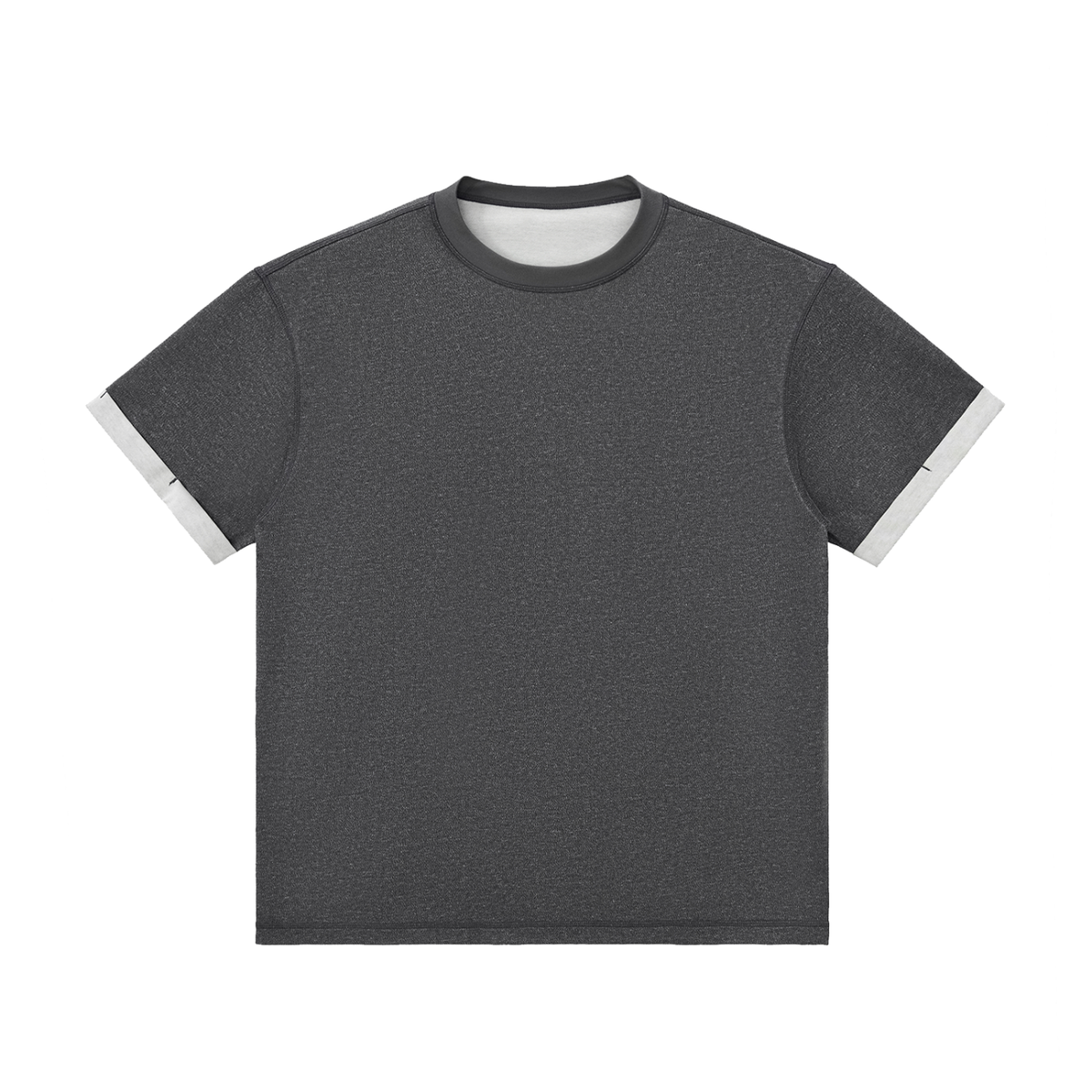 Contrast Cuff Cuffed T-Shirt
