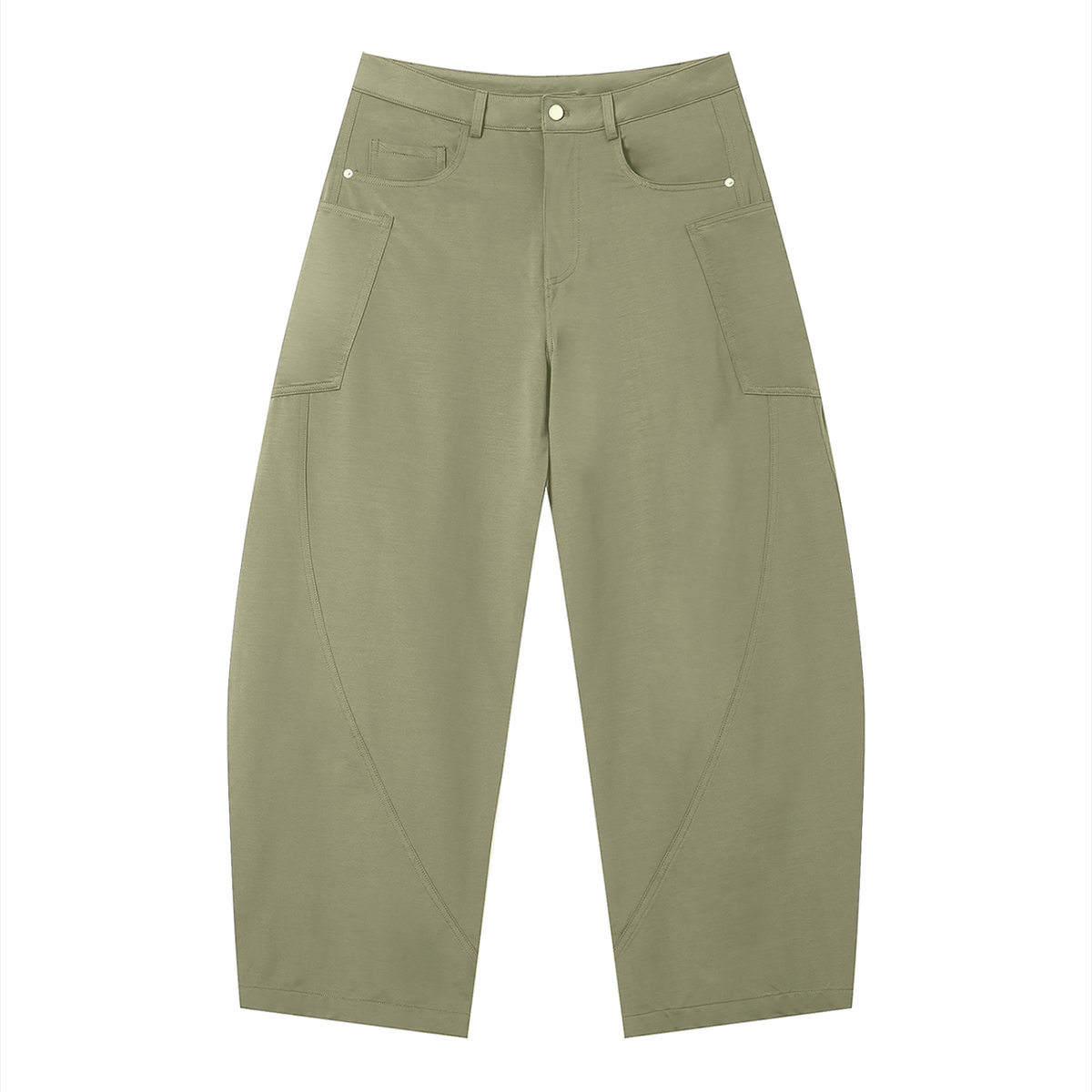 Men's Barrel Leg Pants – Relaxed Fit Premium Casual Trousers
