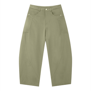 Men's Barrel Leg Pants – Relaxed Fit Premium Casual Trousers