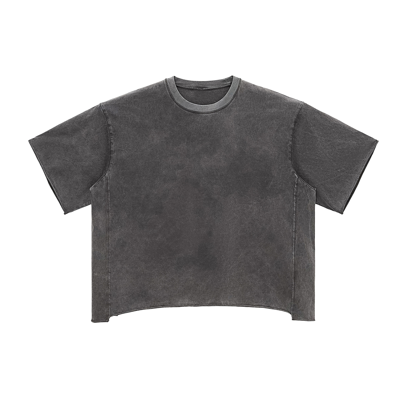 Raw Edge Snow Washed Boxy T-Shirt