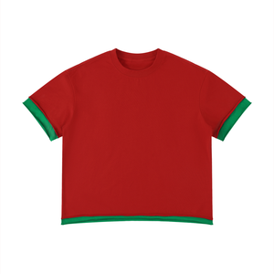 Unisex Boxy Color Block T-Shirt – Oversized Premium Streetwear Tee