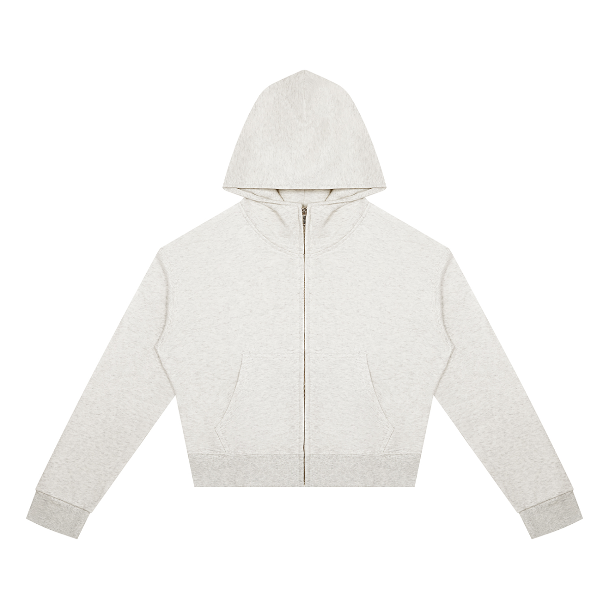Women's Crop Full Zip Hoodie