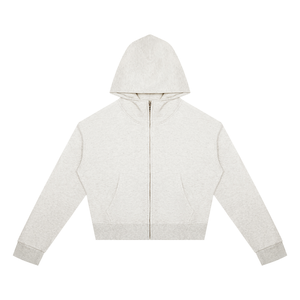 Women's Crop Full Zip Hoodie