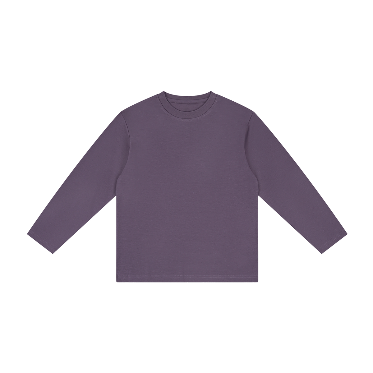 Kids' Drop Shoulder Long Sleeve T-Shirt – Oversized Cotton Casual Tee