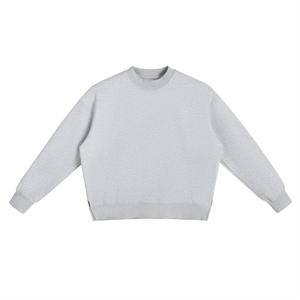 Fleece Side Slit Crewneck Sweatshirt