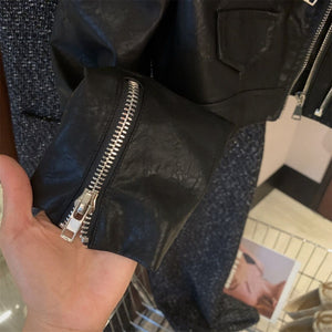 Loose-fitting Versatile Washed Leather Jacket