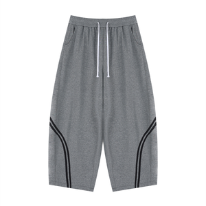 Unisex Wide Leg Piping Sweatpants – Oversized Relaxed Fit Streetwear Joggers