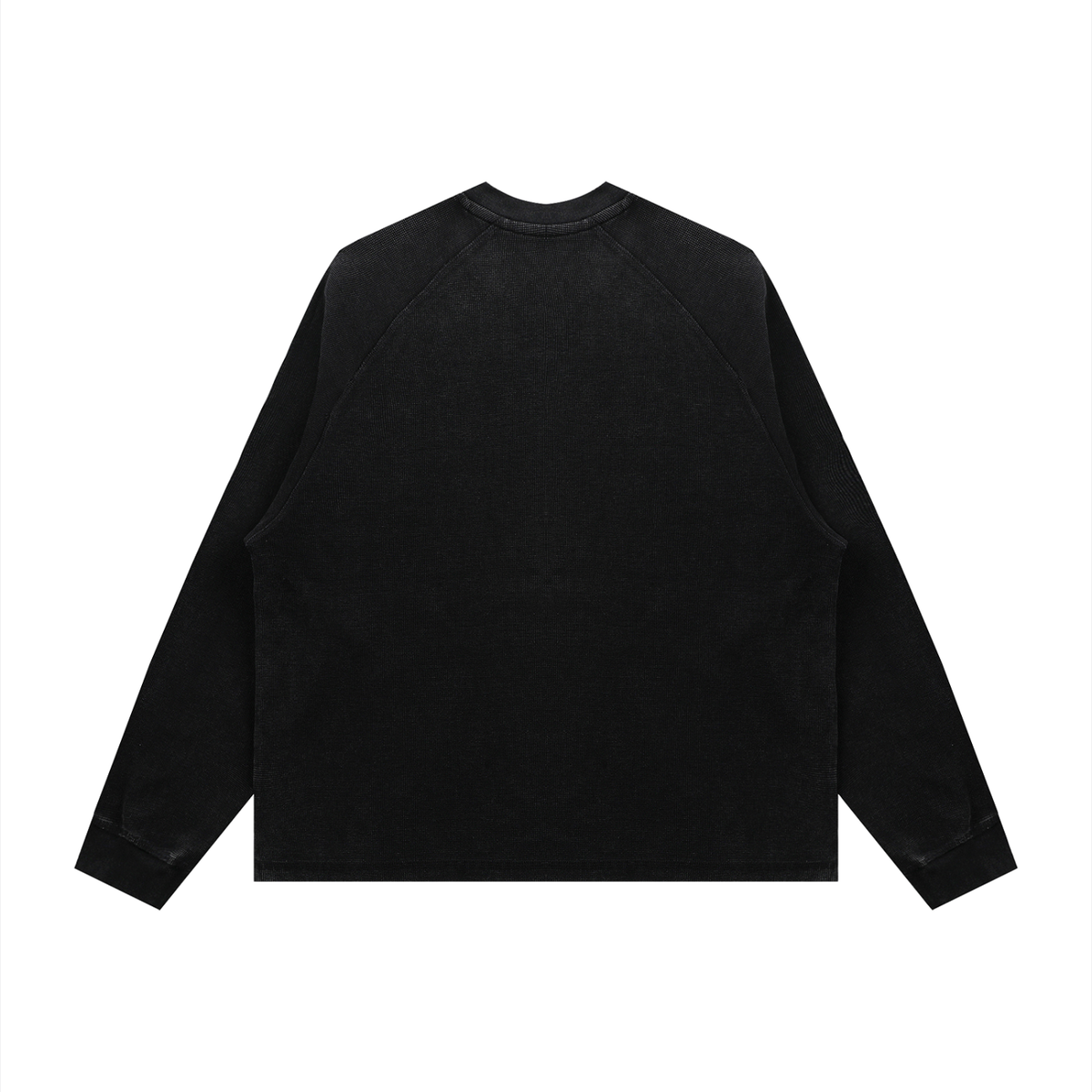Unisex Vintage Wash Boxy Waffle T-Shirt – Oversized Textured Streetwear Tee