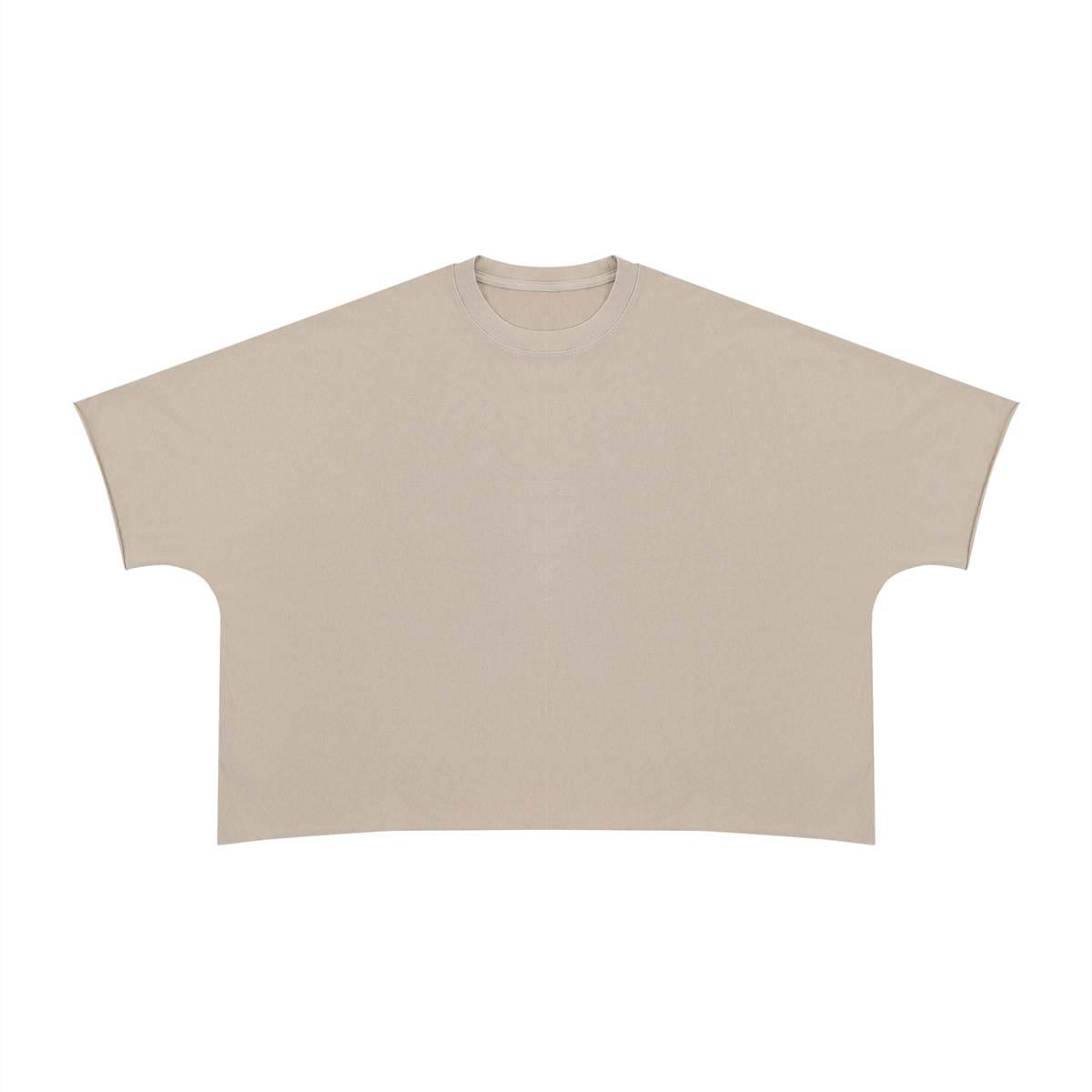 Unisex Heavyweight Boxy Raw Edge T-Shirt – Premium Oversized Streetwear Tee