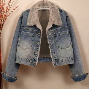 Women's Vintage Short Loose Denim Jacket