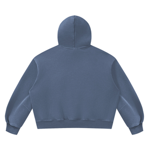 Unisex Vintage Wash Boxy Fleece Hoodie