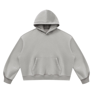 Unisex Vintage Wash Boxy Fleece Hoodie