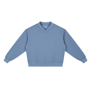 Unisex Vintage Wash Fleece Quarter Zip Sweatshirt