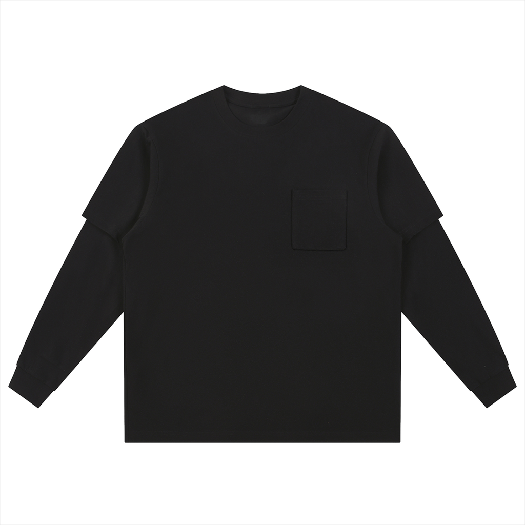 Layered Long Sleeve Oversized Tee