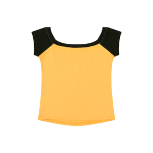 Women's Off-the-Shoulder Crop T-Shirt – Slim Fit Casual Fashion Top