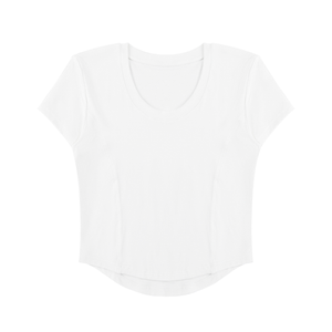 Women's Paneled Crop T-Shirt – Slim Fit Casual Streetwear Tee
