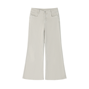Women's Vintage Wash Flared Leg Jeans – High-Waisted Stretch Denim Pants