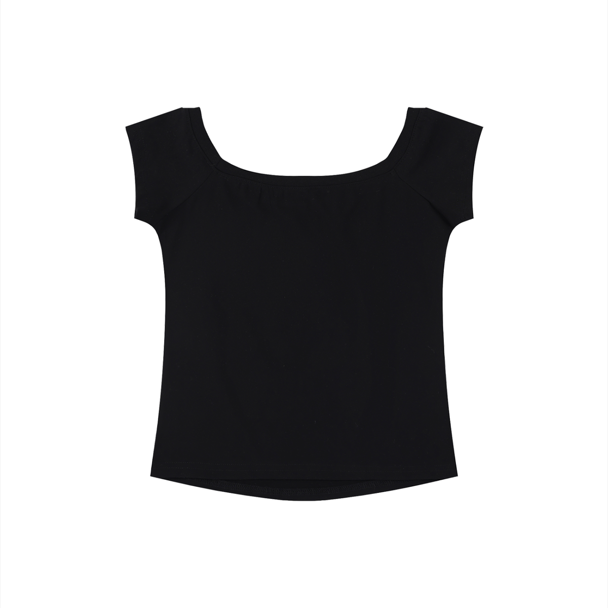 Women's Off-the-Shoulder Crop T-Shirt – Slim Fit Casual Fashion Top