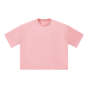 Unisex Boxy Mesh Crewneck T-Shirt – Oversized Breathable Streetwear Tee