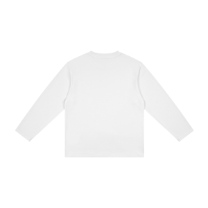 Kids' Drop Shoulder Long Sleeve T-Shirt – Oversized Cotton Casual Tee