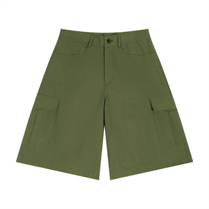 Unisex Woven Cargo Shorts – Relaxed Fit Utility Streetwear Shorts