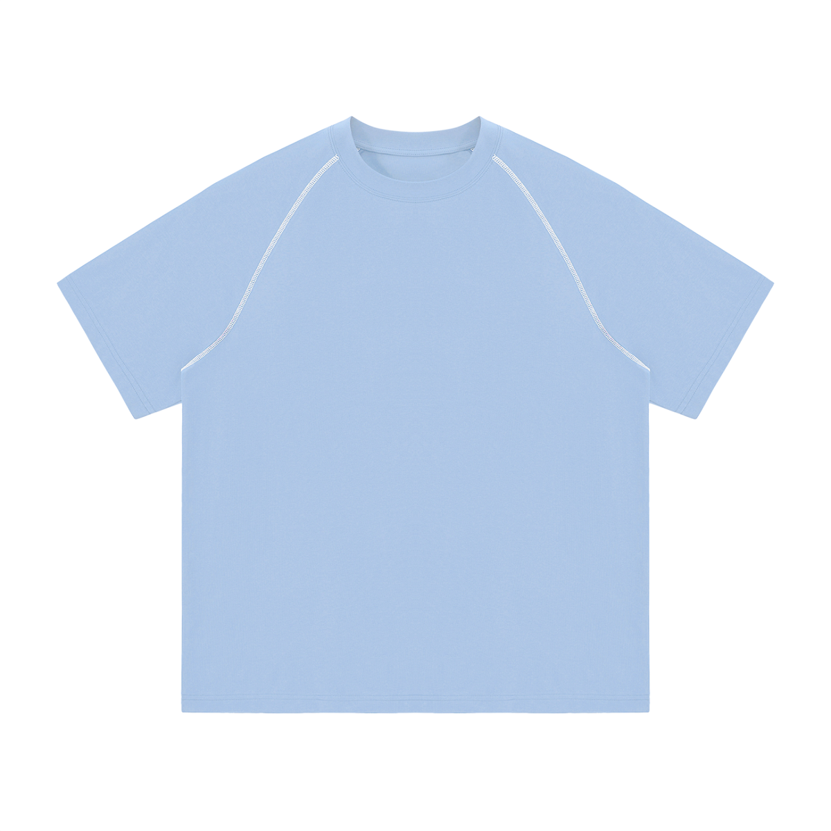 Unisex Contrast Stitch Raglan T-Shirt – Oversized Streetwear Tee