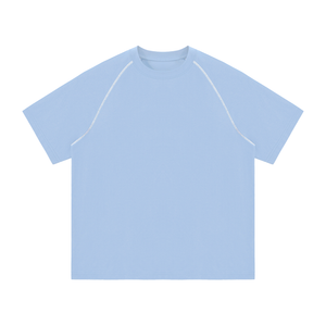 Unisex Contrast Stitch Raglan T-Shirt – Oversized Streetwear Tee